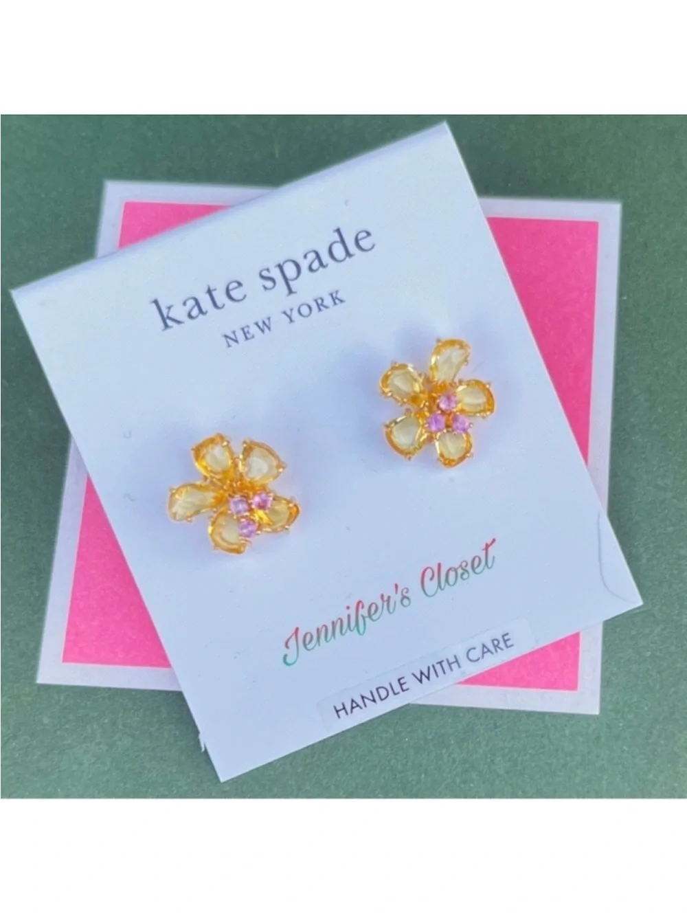 Kate Spade Cz. Flower Stud Earrings / NWT